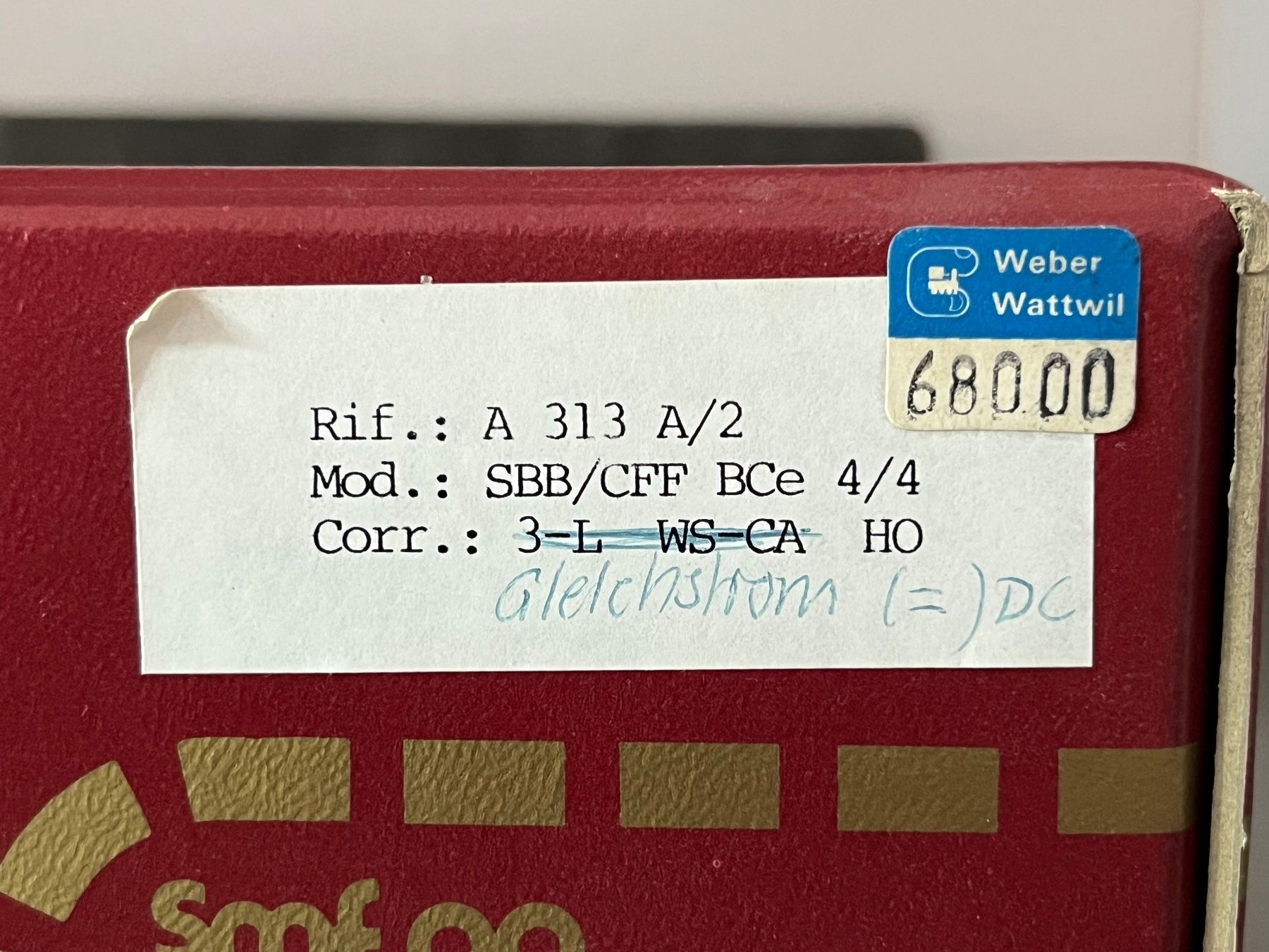 Modelleisenbahnen: SMF Triebwagen BCe 4/4 4802 SBB Messing DC = – Gebraucht aus Disentis/Mustér von Sthb 6
