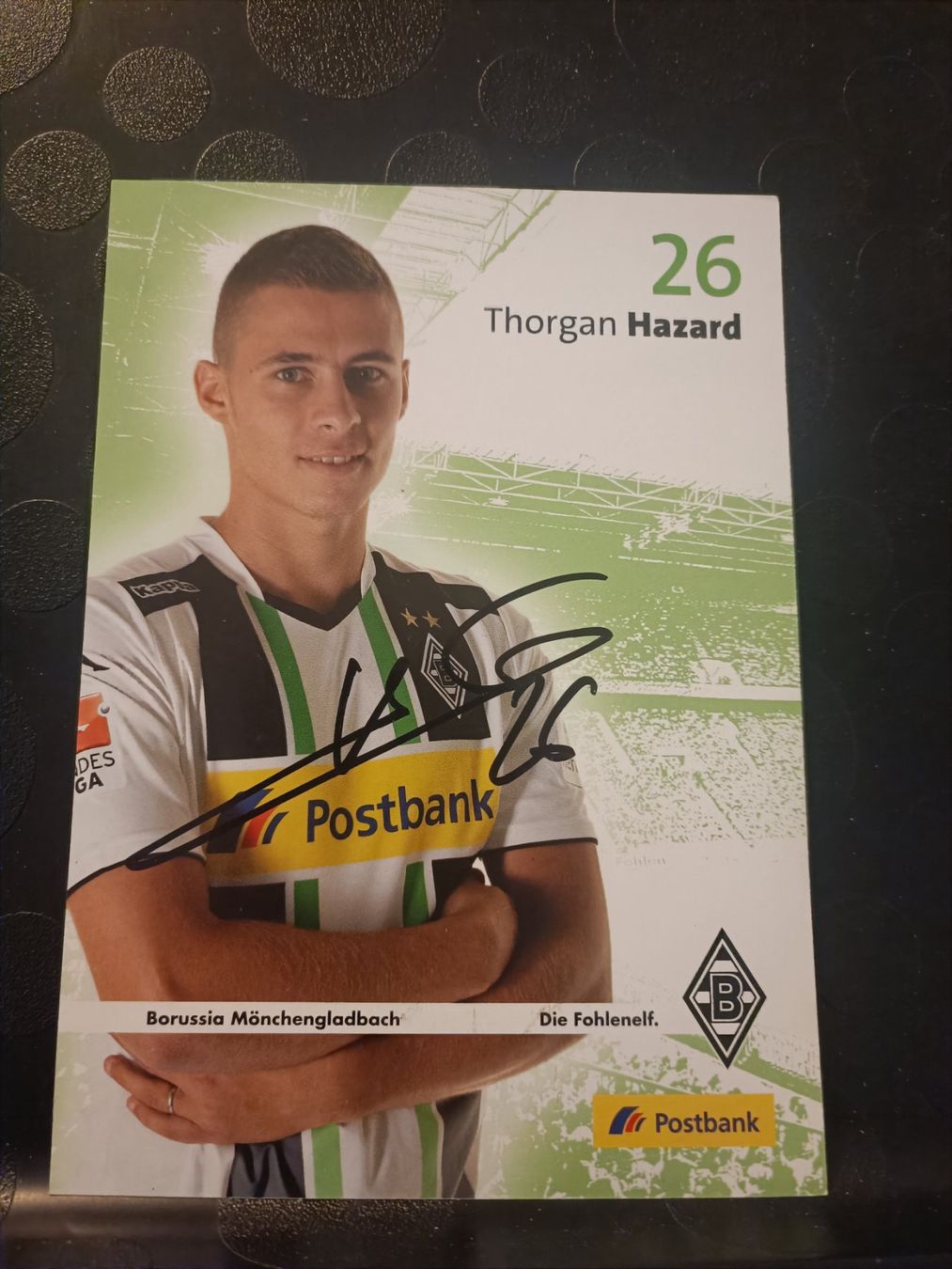 Autografi: Thorgan Hazard - signierte Autogrammkarte – Usato da Menziken venduto da Artographs