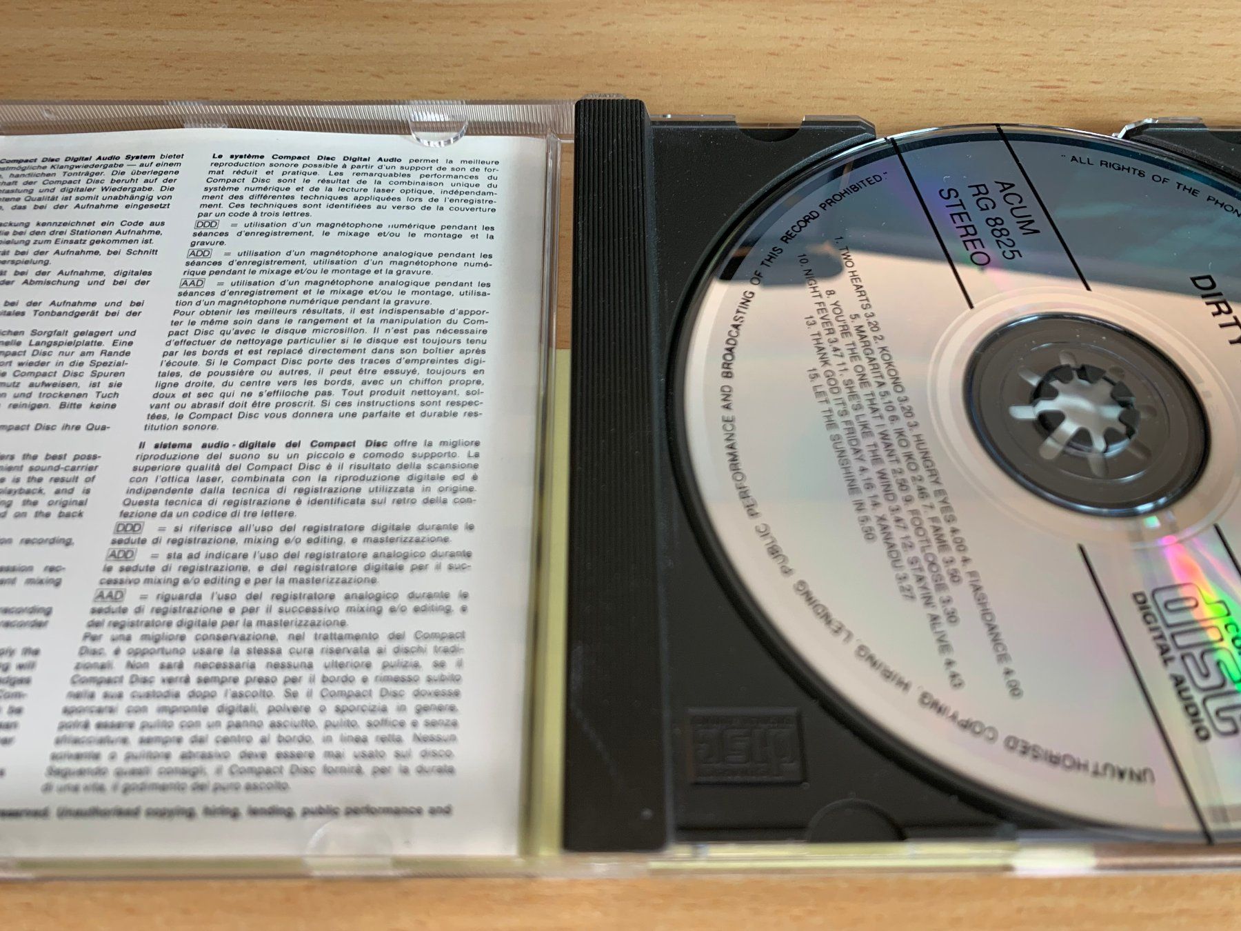 CD: Unknown Artist – Dirty Dancers – Usato da Rikon im Tösstal venduto da Alpenmutz 2