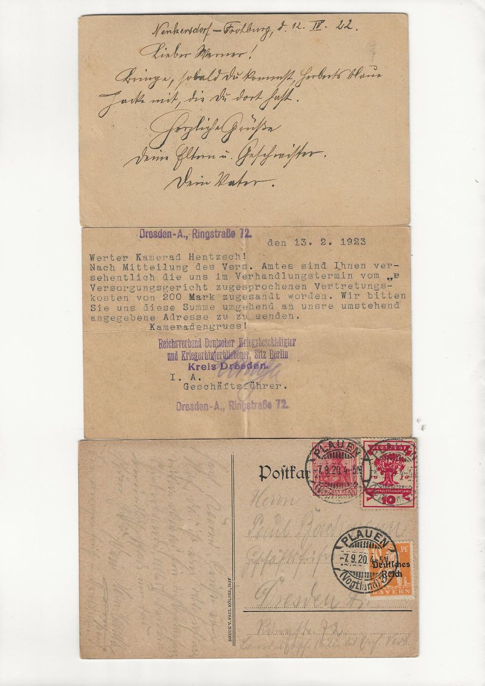 Cartes postales: alte Postkarten aus Deutschland – D'occasion à Gretzenbach par Grezzo 5
