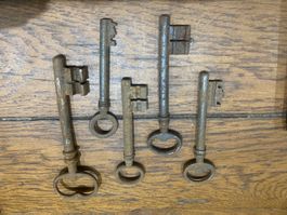 Lot clé clef ancienne 9-12cm KK