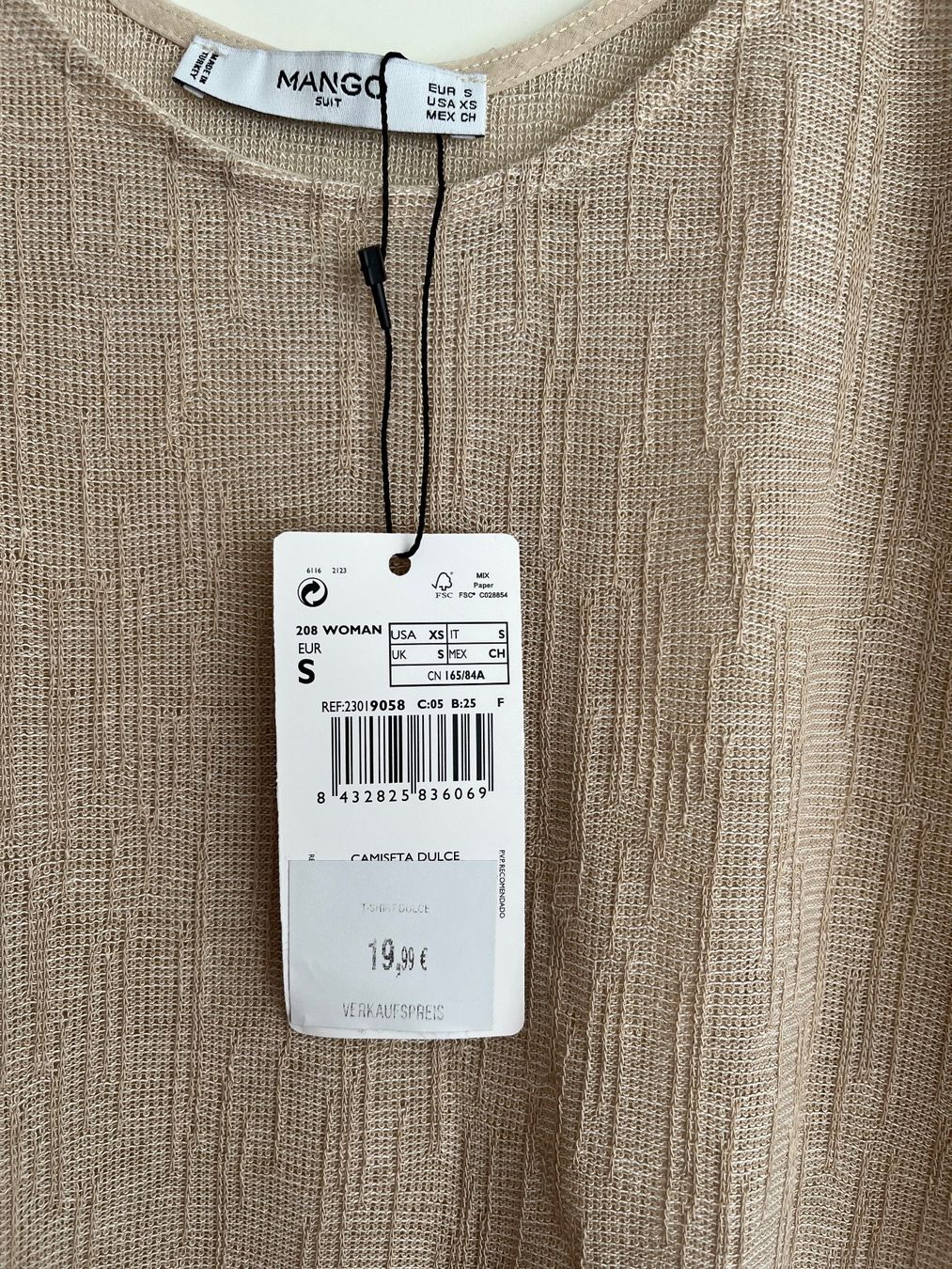 Mango Top: Tanktop von Mango,  Grösse S, Neu – Nuovo e nell'imballaggio originale da Bachenbülach venduto da Elcomaster 1