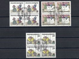 Viererblock Nr. 827-829 Fürstentum Liechtenstein