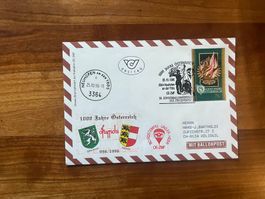 Ballonpost Österreich Brief 1996  Luxus  (V55)