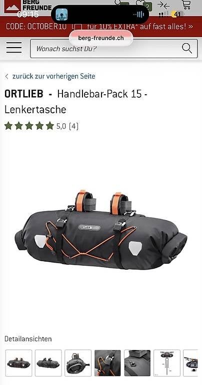 Ortlieb Taschen: 1x Gebrauchte Ortlieb Lenkertasche – Gebraucht aus Jona von Seraina_T 2
