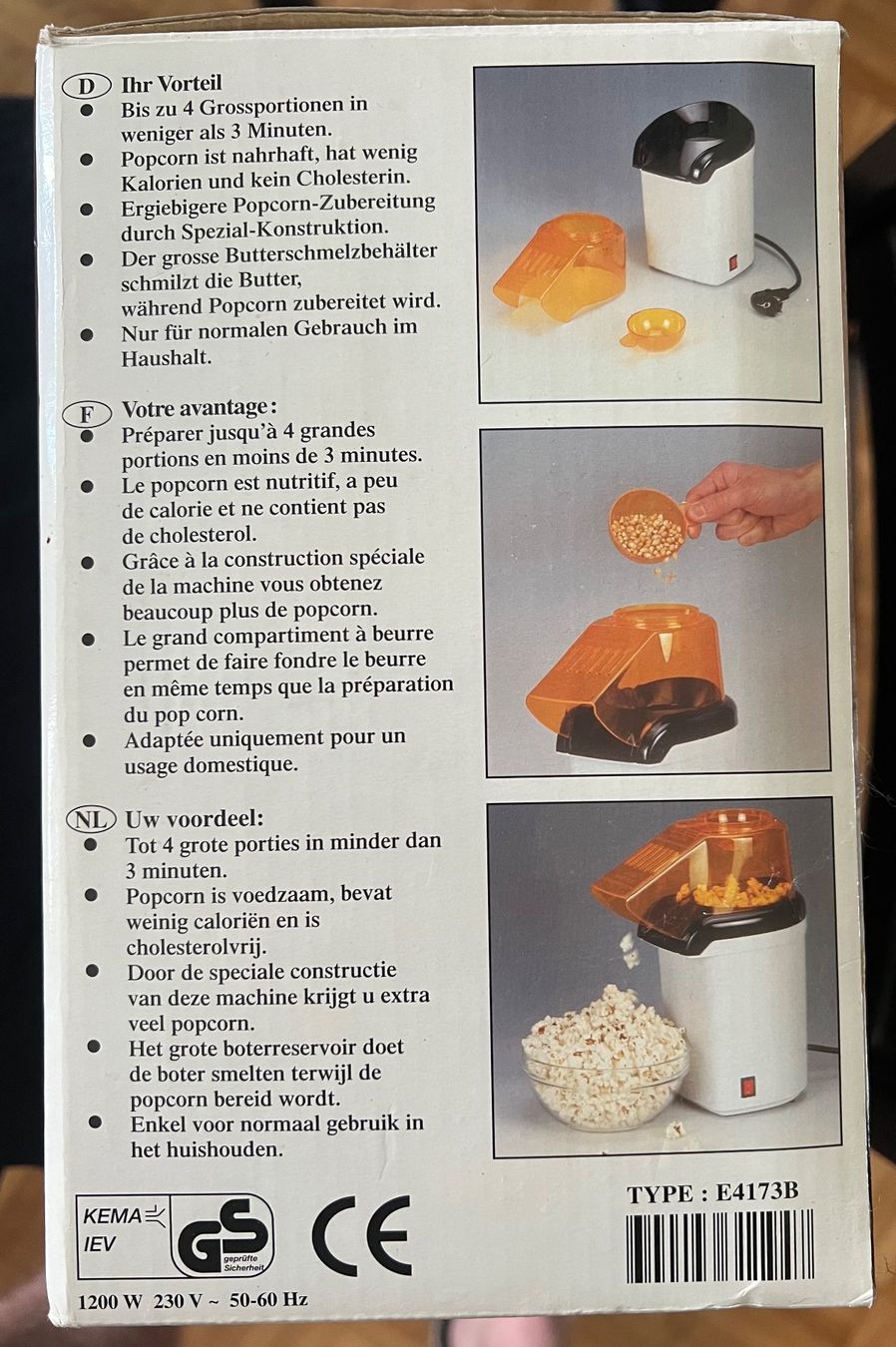 Elettrodomestici da cucina: Popcorn Maschine – Usato da Adliswil venduto da Myxin 1