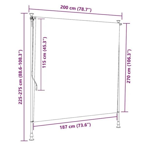 Tende da sole: Außenrollo 200 x 270 cm Anthrazit – Nuovo e nell'imballaggio originale da Bühler venduto da DealHaus_Ostschweiz 5