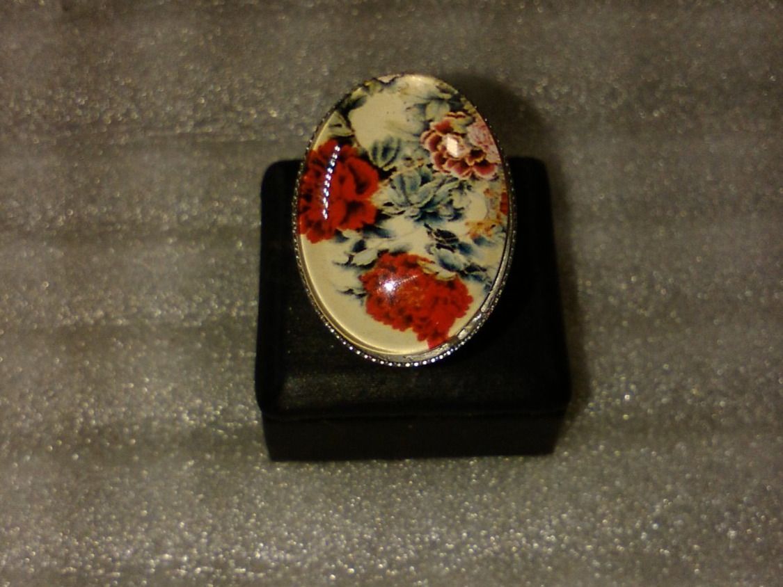 Ringe: RING EDELSTHAL,,,MIT BLUMEN,,GLANZIG – Neu (gemäss Beschreibung) aus Basel von bijoutrie_4