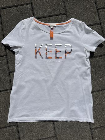 Neuwertiges Street One T-Shirt Weiss Grösse 36