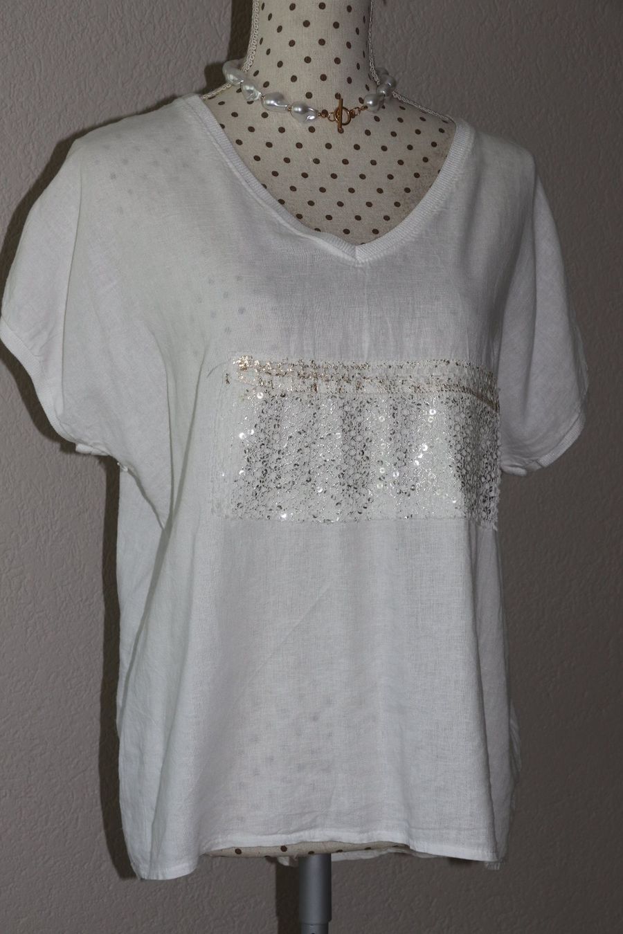 Camicette: Tolle Bluse aus Leinen + Cotton Gr.M-L – Usato da Oberwil-Lieli venduto da Svetlana28 3