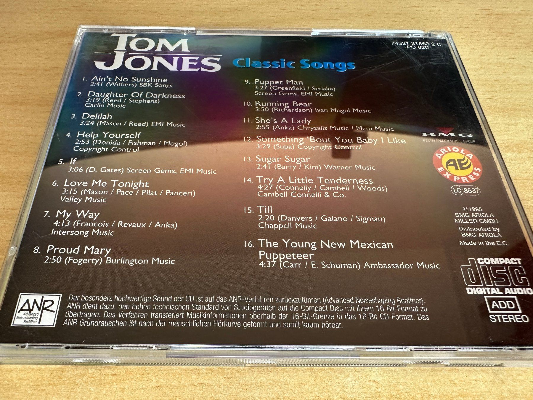 CD: Tom Jones – Classic Songs – Usato da Rikon im Tösstal venduto da Alpenmutz 1