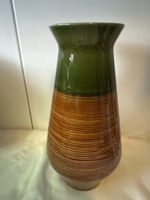Retro Keramik Vase braun grün 104/28 Ger. Vintage 70er Jahre