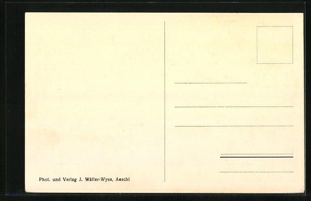 Cartoline postali: AK Aeschi, Bauernhaus vor Berghang – Usato da Berlin venduto da bartko-reher 1