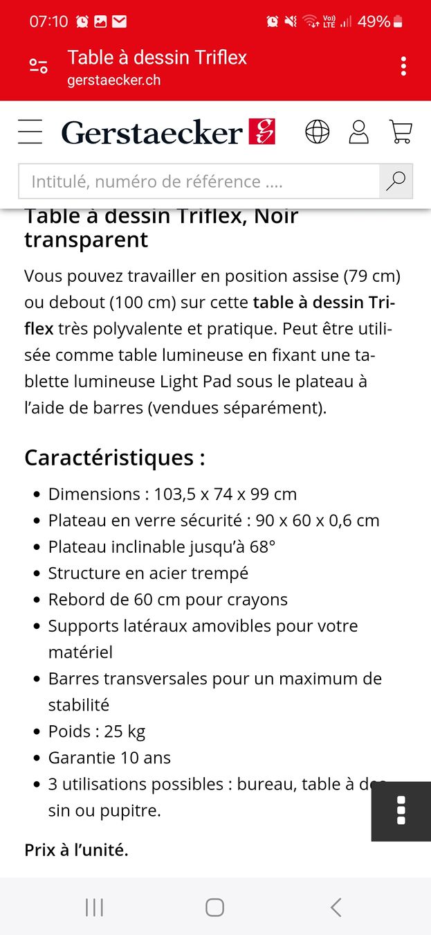 Scrivanie: table à dessin Triflex – Usato da St-Légier-Chiésaz venduto da zoe_8vsl 1