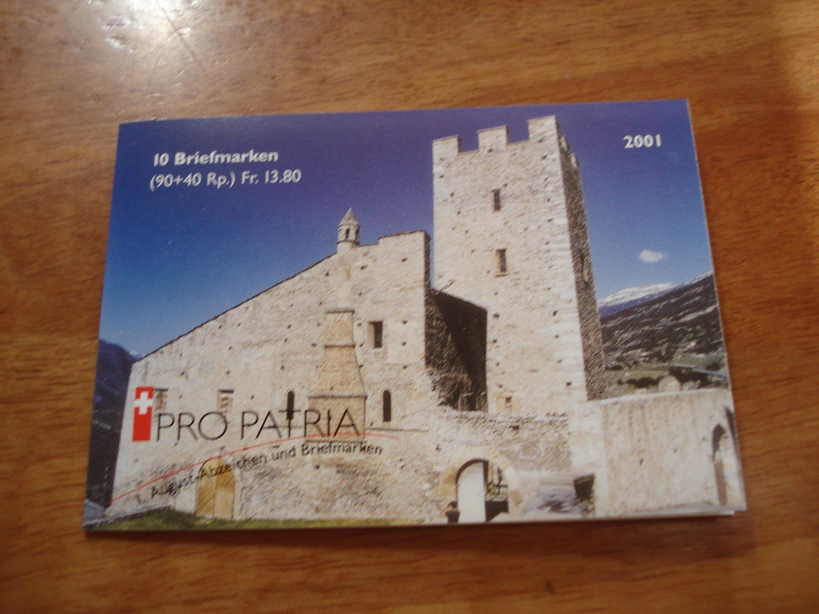 Alle Briefmarken: Markenbüchlein Pro Patria 2001, ET-o – Gebraucht aus Niederwil AG von morostahu