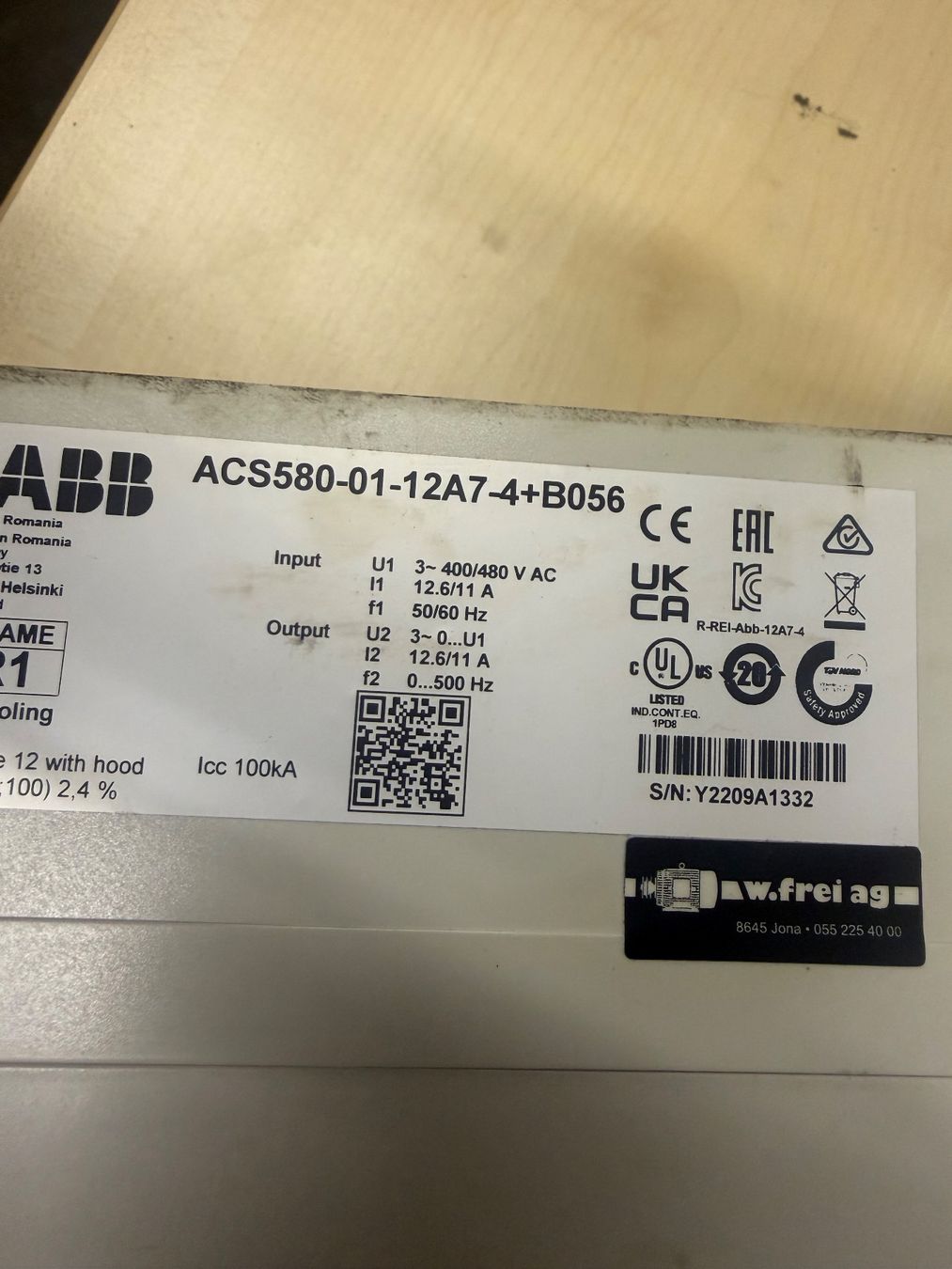 ABB Componenti elettronici: Frequenzumrichter ABB – Usato da Merenschwand venduto da Schaerer. 4