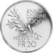 20 CHF - Pièce commémorative 2000 : Pax in terra