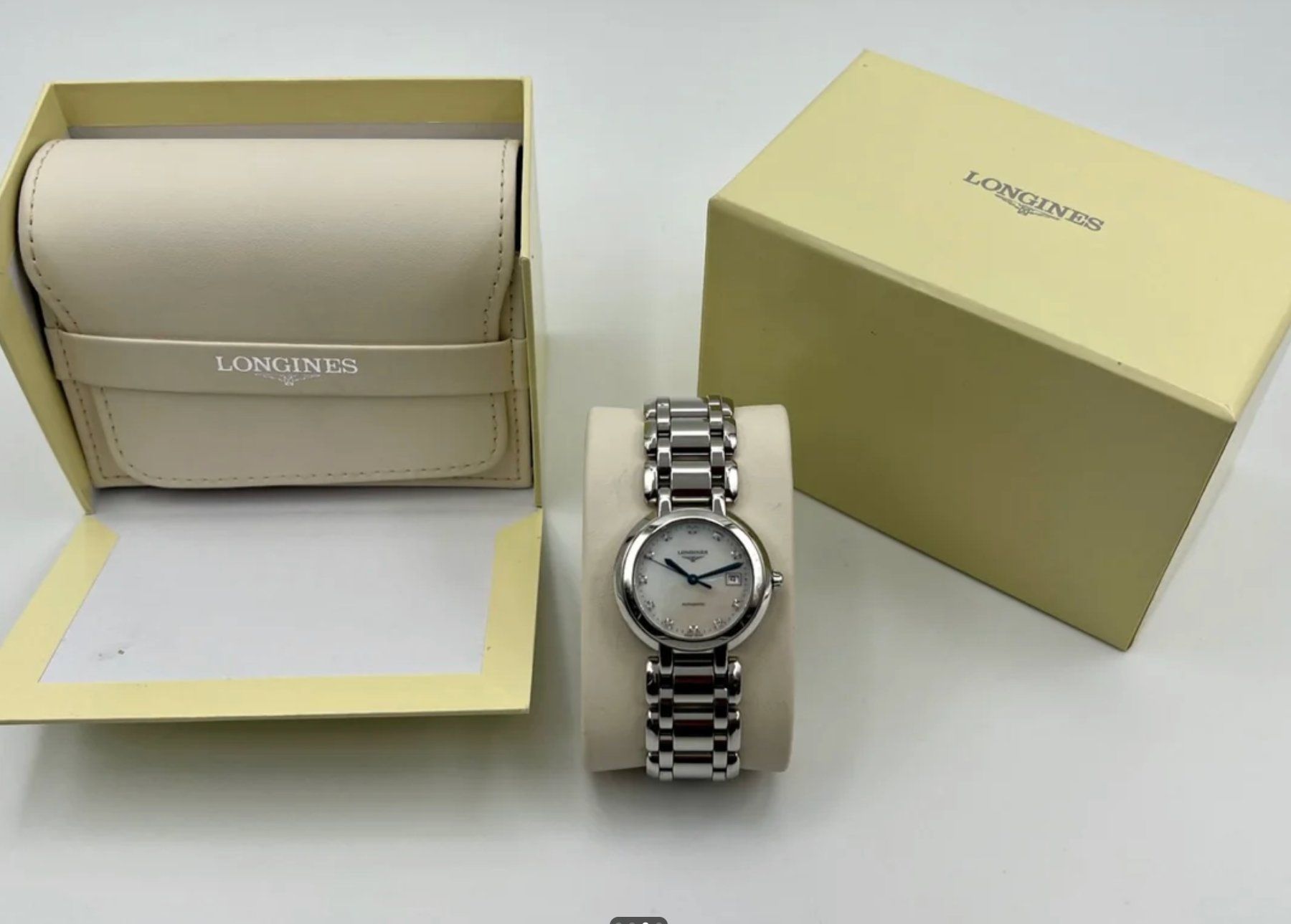 Longines Orologi: Longines Prima Luna Stainless Ref. L8.113.4 - Automatik – Usato da Zürich venduto da brothersinwatches 3