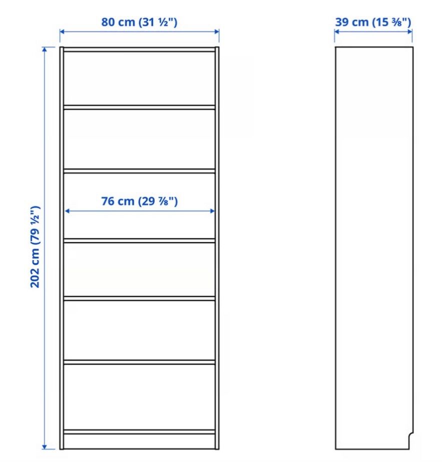 Ikea Scaffali: Billy Regal 80x 202x 28 – Usato da Schaffhausen venduto da NinaRicardo 1