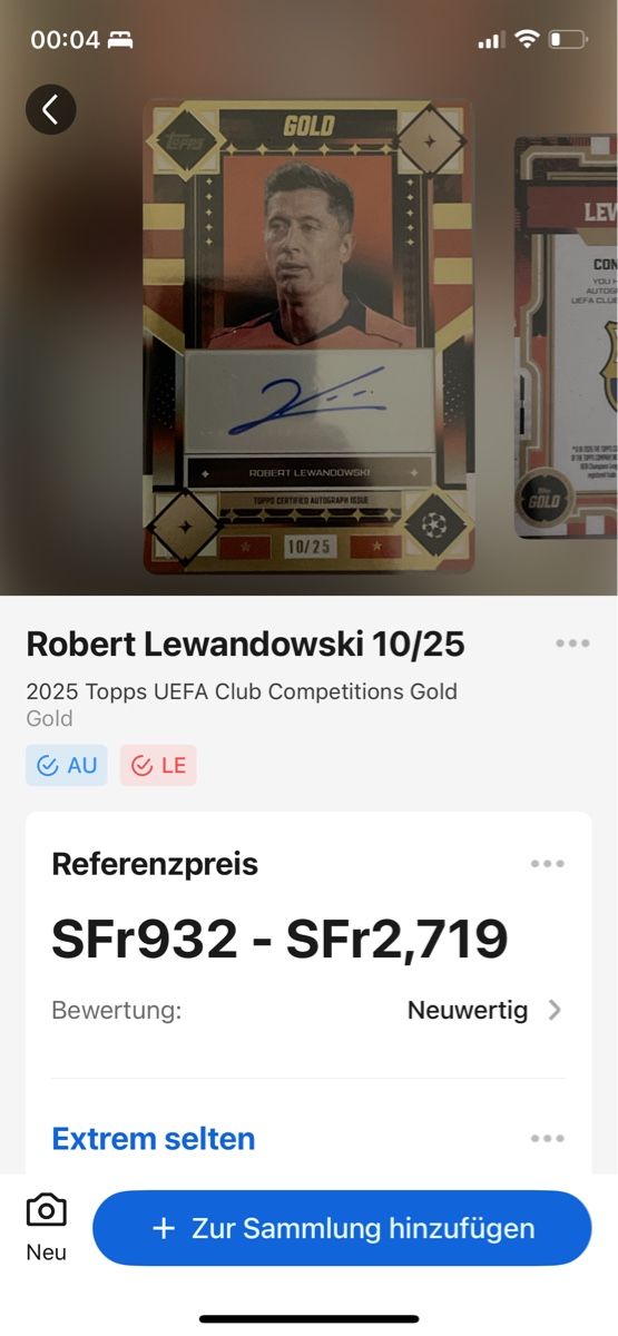 Topps Carte collezionabili: Robert Lewandowski 10/25 Topps Gold Autograph – Nuovo (secondo la descrizione) da Hermetschwil-Staff venduto da luc_mk2z 2
