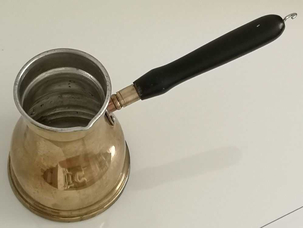 4BIG.fun Espressokocher 350 ml Türkische Mokkakanne Kaffeekocher Kupfer