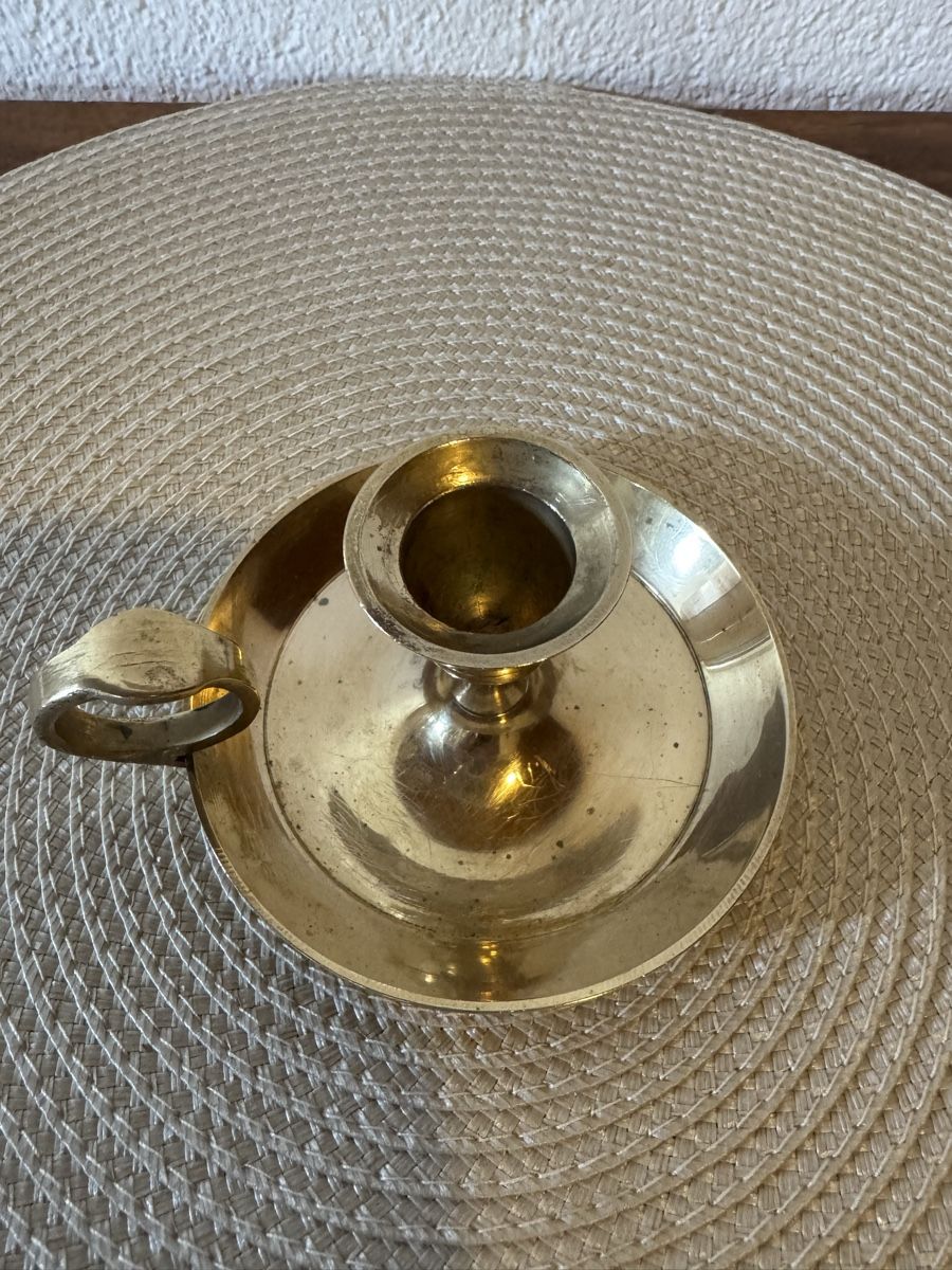 Portacandele: Vintage Kerzenhalter aus Messing – Usato da Balsthal venduto da Narulya 3