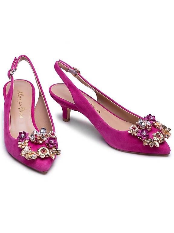 Scarpe da donna: Elegante Wildleder Pumps mit Steinbesatz Gr. 41 – Nuovo e nell'imballaggio originale da Chur venduto da Mity88