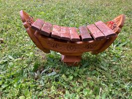 Thailändisches Xylophon aus Holz asiatisches Klanginstrument
