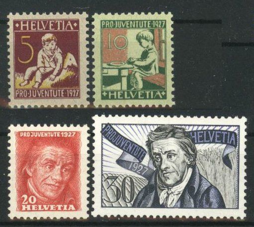 Tutti i francobolli: 1927, Pro Juventute ** – Usato da Willisau venduto da Vollstempel