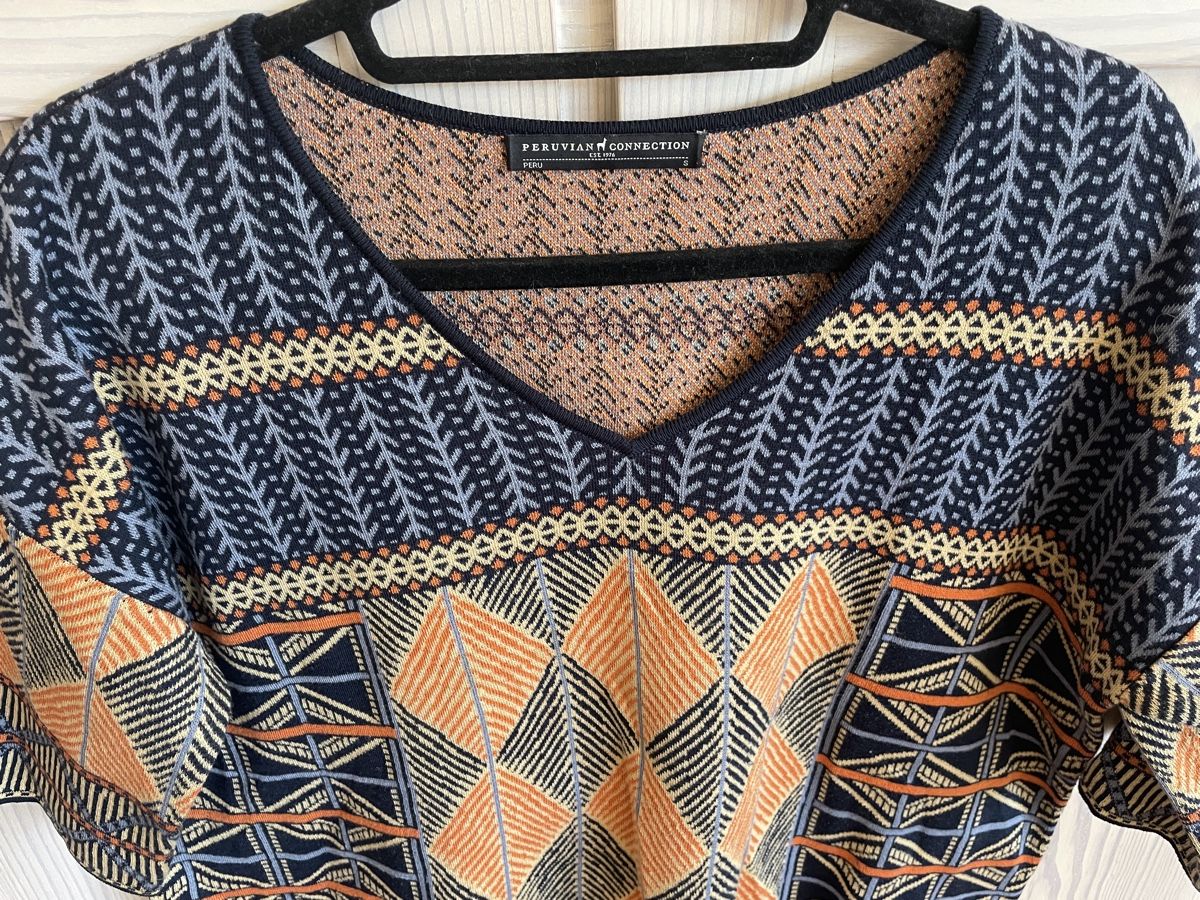 Pullover & Sweatshirts: Peruvian Connection  M Pullover halbarm graphisches Muster – Gebraucht aus Basel von non_vn79 1