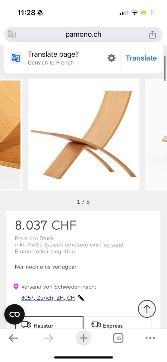 Sedie: Chaise LAMINEX de Jens Nielsen – Usato da Fribourg venduto da mariedw 7