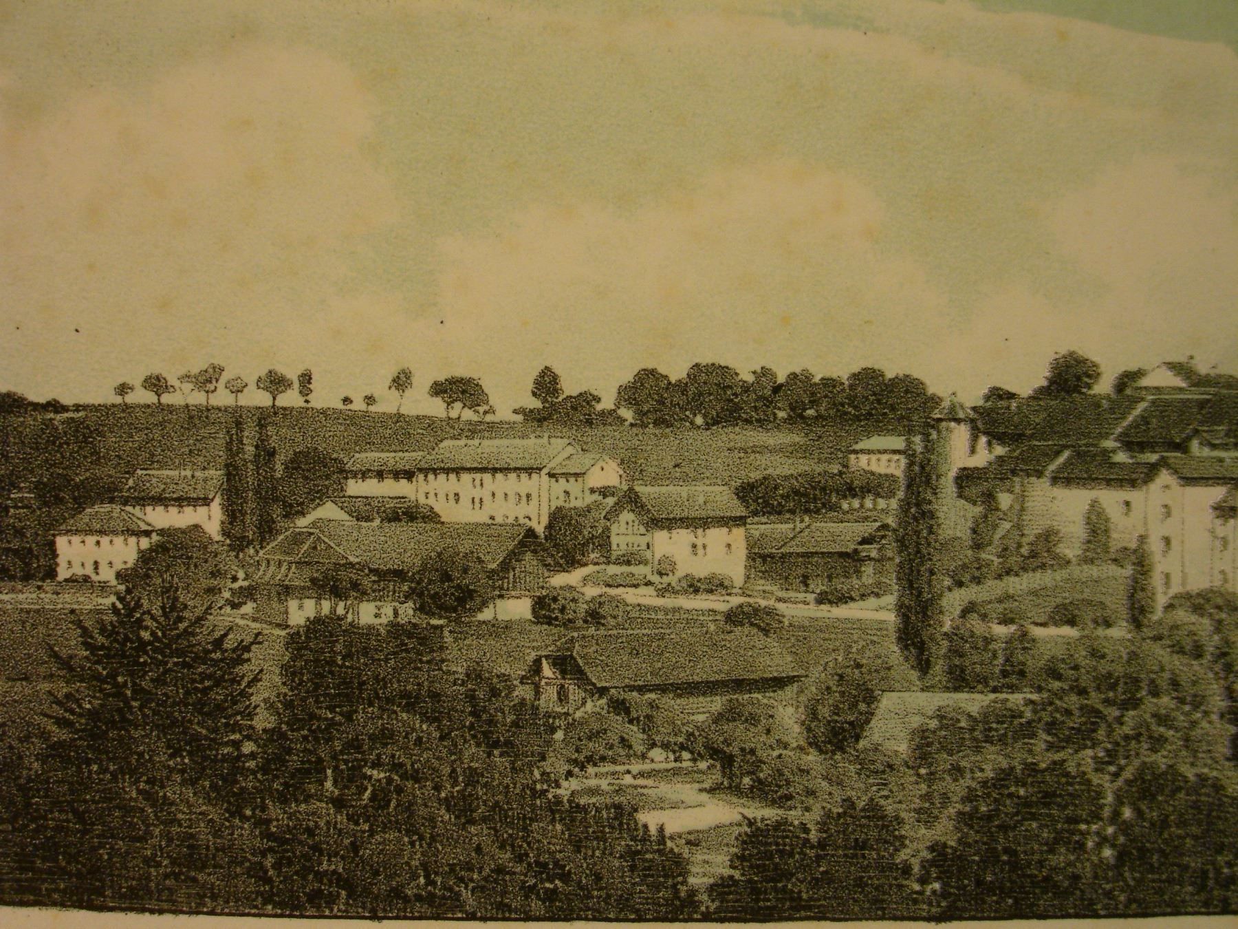 Grafiken & Lithographien: BURGDORF, LITHOGRAPHIE 1855 – Gebraucht aus Grüningen von Kartensammler 2