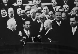 Pressefoto - Vereidigung USA Präsident Eisenhower, Keystone