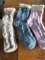 3x Kuschelsocken - flauschig weich-Wohlfühlen- Zeit für Dich