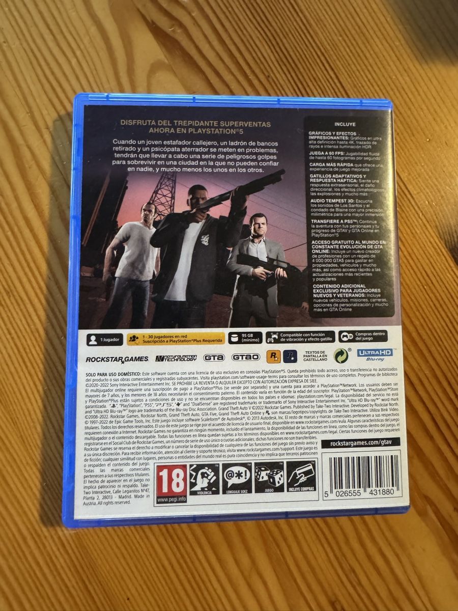 Sony Spiele: GTA 5 , PS5 – Gebraucht aus Schwerzenbach von nik_bcj2 1