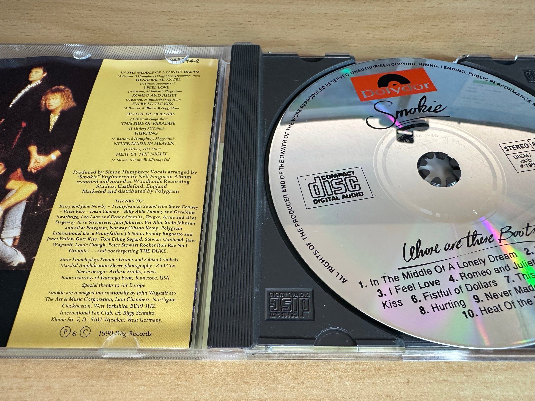CD: Smokie – Whose Are These Boots – Usato da Rikon im Tösstal venduto da Alpenmutz 2