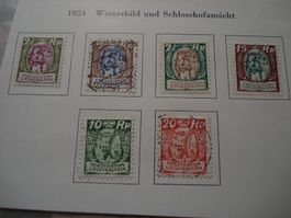 Liechtenstein, Satz 1924 */o