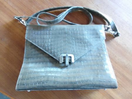 Damenhandtasche Leder Locher Made in Italy 80er