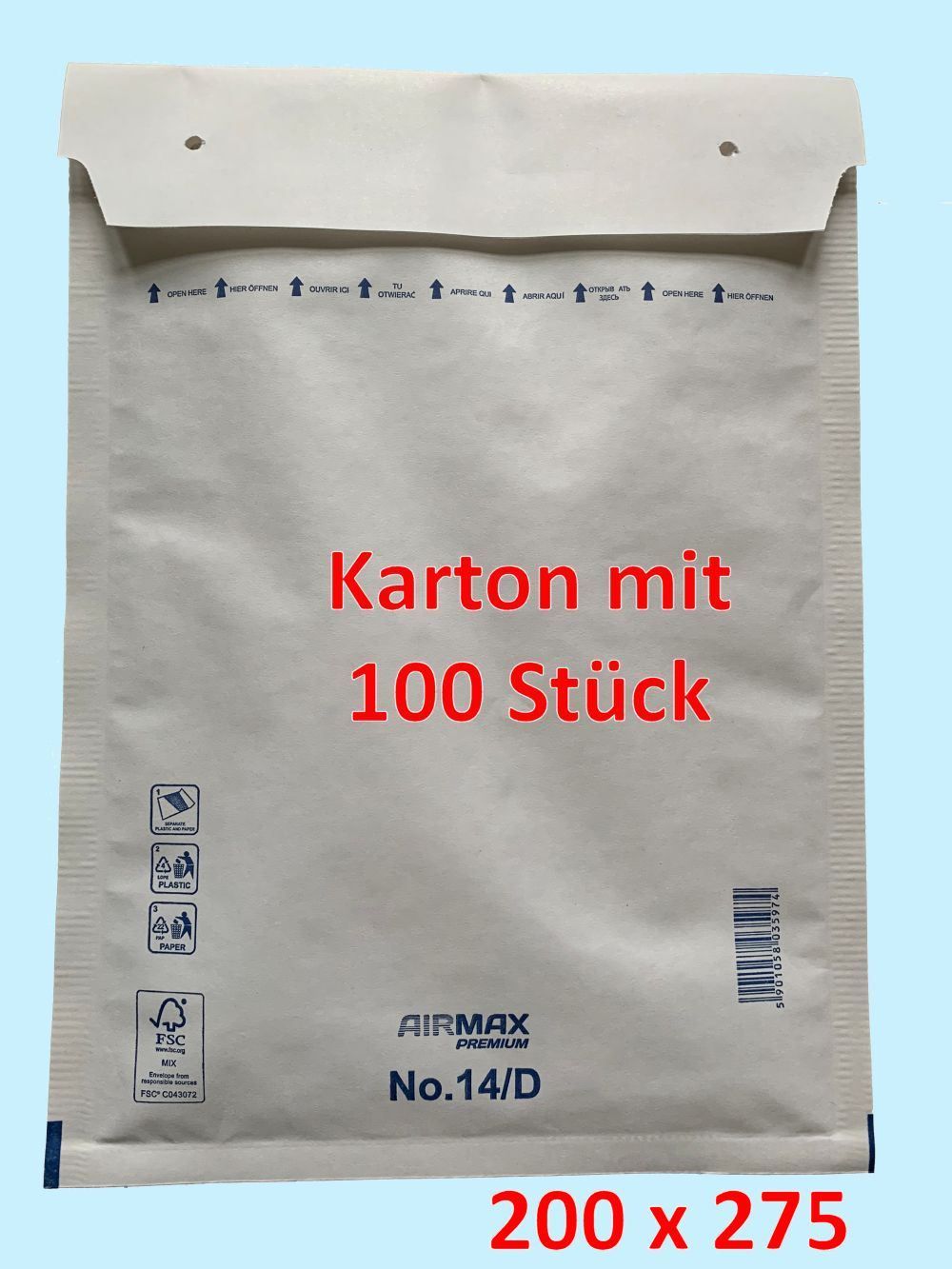 Buste & buste per spedizione: Luftpolstertaschen No. 14/D, 100 Stück – Nuovo e nell'imballaggio originale da Giubiasco venduto da softmail 2