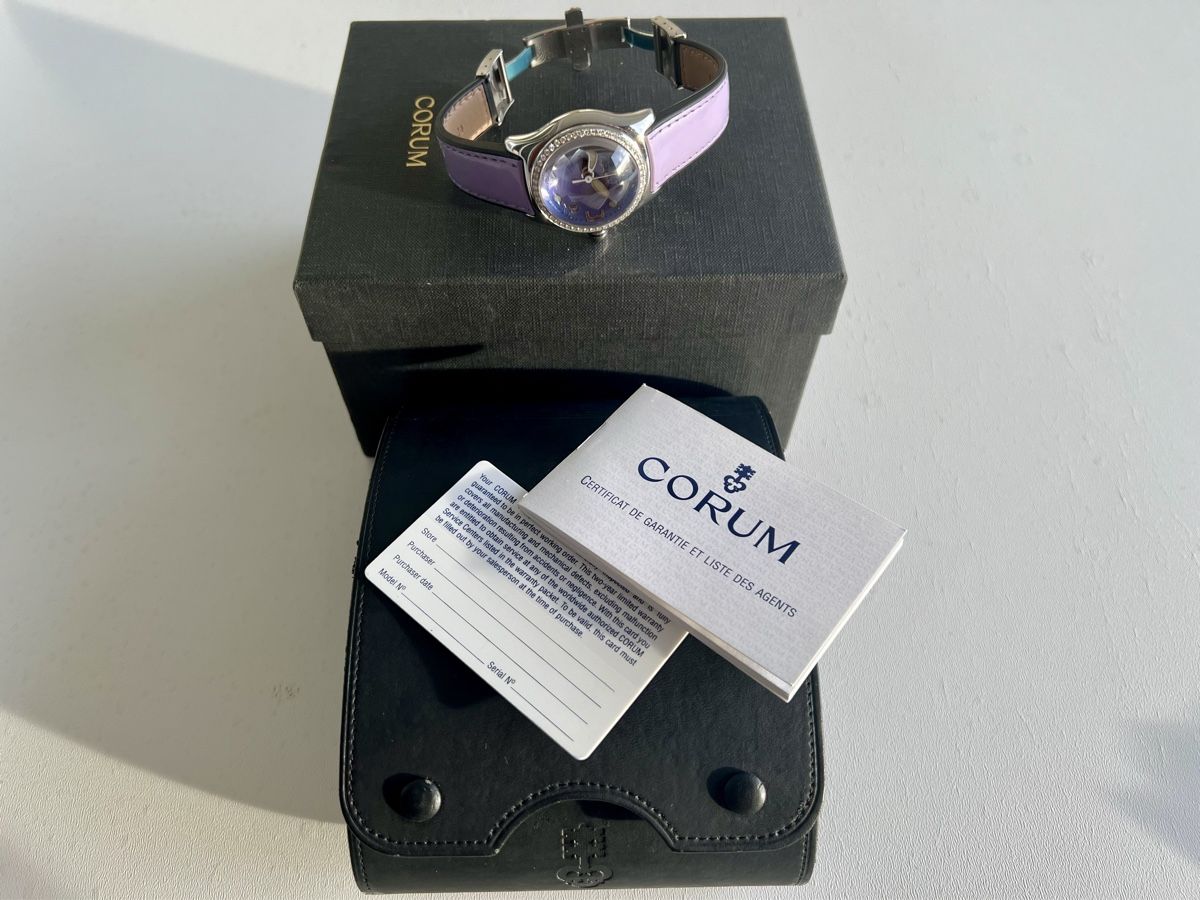 Corum Orologi: CORUM Bubble Lady, 34mm, Bezel fully set diamonds, SRP6000.- – Nuovo e nell'imballaggio originale da Le Mont-sur-Lausanne venduto da LycaGallery 8