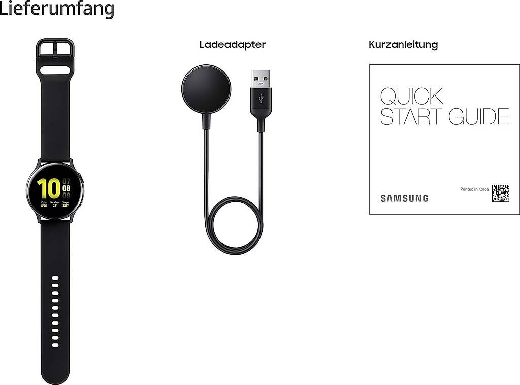 Samsung Smartwatch: Samsung Galaxy Watch Active 2, 40 mm, Bluetooth, Schwarz – Gebraucht aus Kreuzlingen von Best-Deal-Oase 5