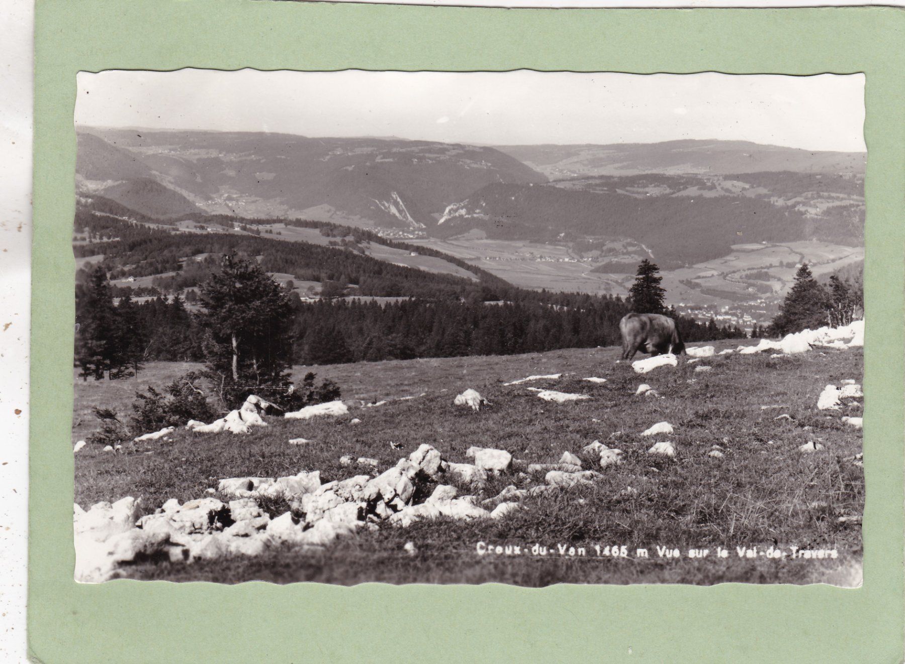Cartoline postali: Creux-du-Van Vur sur le Val de Travers – Usato da Herisau venduto da Lisegrat2008