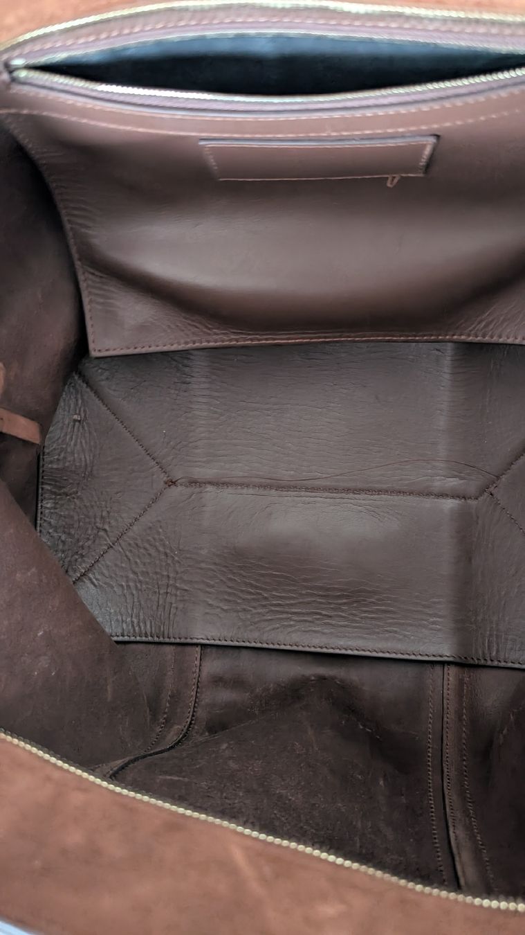 Sezane Sacs femmes: sac Sezane marron cabas Gabin chocolat  – D'occasion à Biberstein par ameliecimador 1