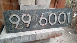 Lokschild Schild Metallschild kein Emailschild Dampflok