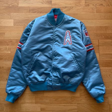 1980s Oilers NFL Pro Line Vintage Starter Satin Jacket