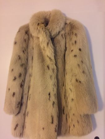 Silberfuchs Pelzmantel 