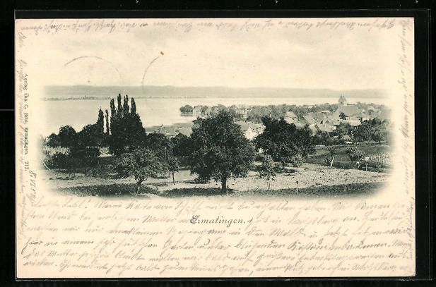 Cartoline postali: Ermatingen, Ortsansicht mit Umgebung und – Usato da Berlin venduto da bartko-reher