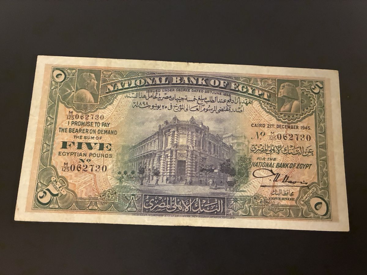Banconote: 5 pounds 1945 – Usato da Dällikon venduto da Woldbanknoten