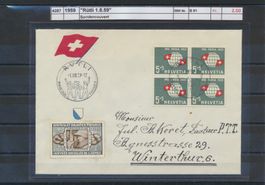 1959 "Rütli 1.8.59", Sonderstempel