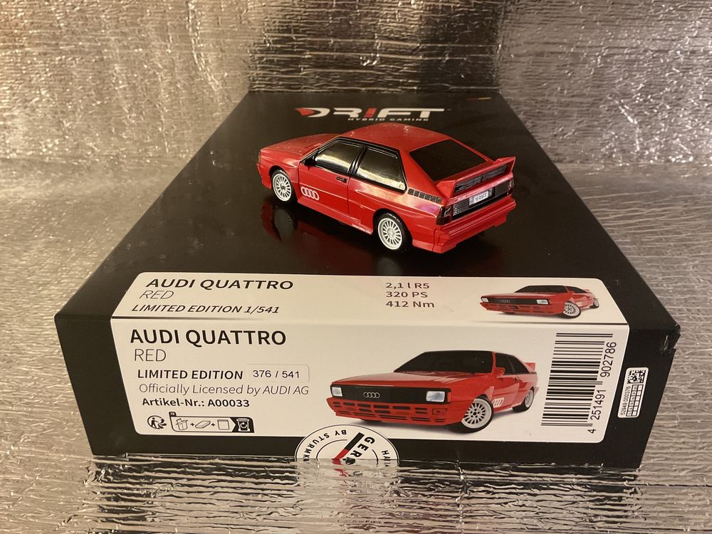 Sturmkind RC Modellbau: Sturmkind Drift Racer Audi Quattro Limited Edition 1:43 – Neu und originalverpackt aus Thun von Velomobil 2